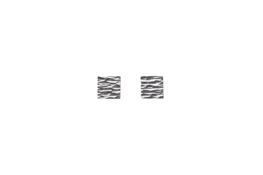 Square Silver Earrings